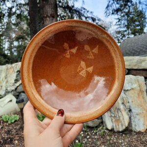 4 Handmade Vintage Pottery Stoneware Set bowls